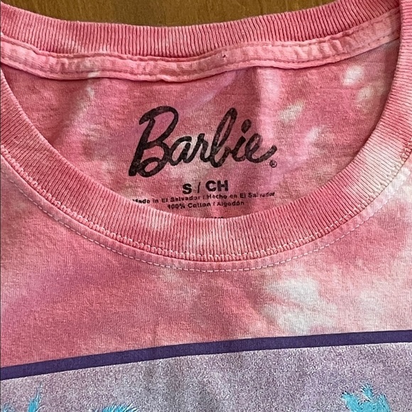 Barbie Dream Car Pink Tie-Dye Kids Tee - Picture 5 of 7